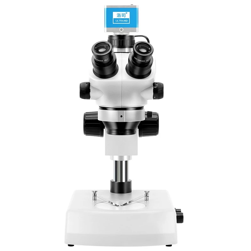 Industrial Stereo Microscope, Trinocular Top And Bottom Light Source,7-50X Magnification For Watch Identification factory
